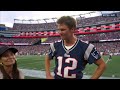 Tom Brady interview after being honored by the New England Patriots