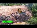 Amazing! Good Activity Clearing Mud & Land Filling Process By #Trucks & #Dozers Showing Skills