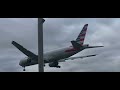 American Airlines Boeing 767 Arrives and Lands at London’s Heathrow Airport
