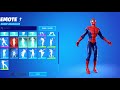 SPIDERMAN SKIN Showcase with All my Fortnite Dances & Emotes! (Fortnite Chapter 3)