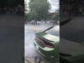 Dodge Charger Scat pack donuts and burnout