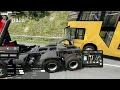 Lifting/Towing/Repairing a bus flipped to it's side! BeamNG.Drive