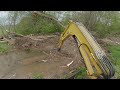 Beaver Dam Removal With Excavator No.13 - The Beavers Did Massive Destruction