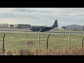USAF C-130 Take Off at Prestwick Airport
