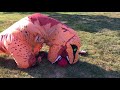 Dinosaurs Attacks Spiderman Kids at the Playground