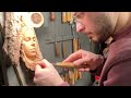 Carving A Girl with Bird--ASMR Relaxing Wood Carving