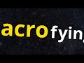 Flying Macro Zoom
