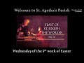 Holy Mass - 01/05/2024 - Wednesday of the fifth week of Easter