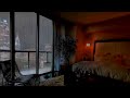 Cozy Cabin with Heavy Rain & Thunder Sounds | Rain on Window for Sleeping, Relaxation