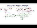 NOT gate Using Ex-NOR | implement NOT gate Using XNOR gate | NOT using EXNOR | Digital Electronics