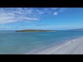 A drone flight over Clachan Sands, North Uist, Outer Hebrides, Scotland