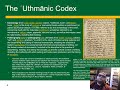 History of the Rightly-Guided Caliphs Lecture 8 The Uthmanic Codex Hamza Dudgeon