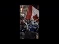 Drunk Pyramid on Granville St after Canucks advance to the FINALS