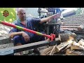 Amazing Automatic Firewood Processing Techniques You Need to See, Powerful Wood Splitter Working