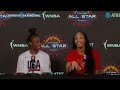 A'ja Wilson & Jewell Loyd on CELEBRITIES they want to meet and how Team USA is building CHEMISTRY