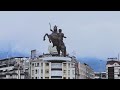 Visit Macedonia Square of Skopje, North Macedonia 🇲🇰 | Slow Travel Europe Silent Vlog