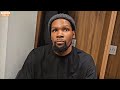 KEVIN DURANT ON STEPH CURRY's GAME WINNING THREE TONIGHT & HIS WORDS WITH DRAYMOND IN  FINAL MINUTES