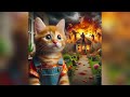 GINGER CAT 😿 GROW PLANTS, BUT ZOMBIES INVABE #catmemes #cat #cutecat