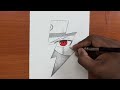 Easy to draw | How to draw Kakashi’s eye step-by-step| Easy tutorial for beginners