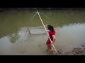 Harvesting Fish - cast net fishing video to catch many big fish, Fishing Daily Life