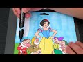 Coloring Snow White, Seven Dwarfs, Evil Queen & Witch Disney Coloring Pages | Prismacolor Markers