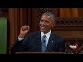 President Barack Obama delivers stirring speech in Parliament
