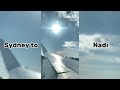 My flight from Sydney to Nadi