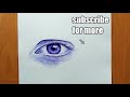 How to draw realistic eye with Pen | for beginners