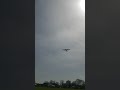 May 4 2023. Lancaster fly by. Dam Buster Monument, Janmansweg, Den Ham, Netherlands.