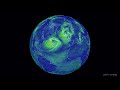 [4K] 2018: full, one year time lapse of surface winds over the North Atlantic