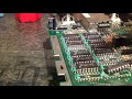 Removing RAM ICs of a defective Atari 130XE with a hot-air soldering station...