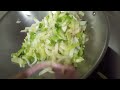 Stir fry Long Cabbages with dried shrimp and Vermicelli #satisfying #viral  @lesfaidavlog6610