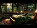 Rain Sounds For Studying With Piano Music In Green Energy 💧 Relaxing Music For Stress Relief