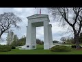 Strange USA Canada Border : Exploring Peace Arch Park