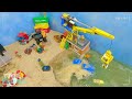 Lego Mine Disaster Causes Surprise Sinkholes - Tsunami Dam Breach Experiment - Wave Machine VS Mine