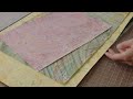Crafting pocket journals with hand-marbled paper 〰️ ASMR bookbinding