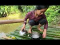 Taking care of dad - cooking - building a water source for bathing and washing.