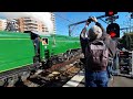 3801 and 3526 double-header at Strathfield Station - 17 July 2022