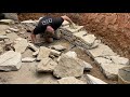 Building A Dry Stone Curved Wall & Cladding #1