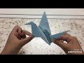 Origami Flapping bird || Pull the tail and it flaps || Awesome Action model ||