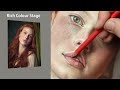 Pastel Portrait Tutorial ~ How to draw Realistic glowing SKIN TONES using Pastel Pencils.