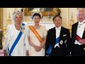 Royals wear tiaras to attend state banquets welcoming the King and Queen of Japan