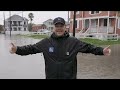 Rain Continues to Fall in Galveston, Texas