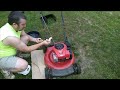 How to Change Your Lawnmower Oil | Troybilt TB110 Push Mower | Briggs and Stratton 550EX | Easy DIY