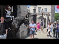 Police Officer Steps in and  CONFRONTS Drunkman at Horse Guards