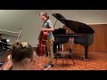 Bach cello suite number one minuets performed by River Riley