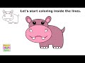 Learn How to draw Hippo in a Simple Way