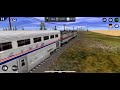 Trainz driver 2 Amtrak F40 And Amtrak F40 Phase II doubleheaders ￼in Marias Pass approach ￼