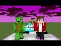 HULK LOVE Game - JJ vs Mikey vs Banana Kid SuperHero Battle - Maizen Minecraft Animation