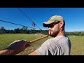 BROOMSTICK arrow vs COMPOUND BOW!!